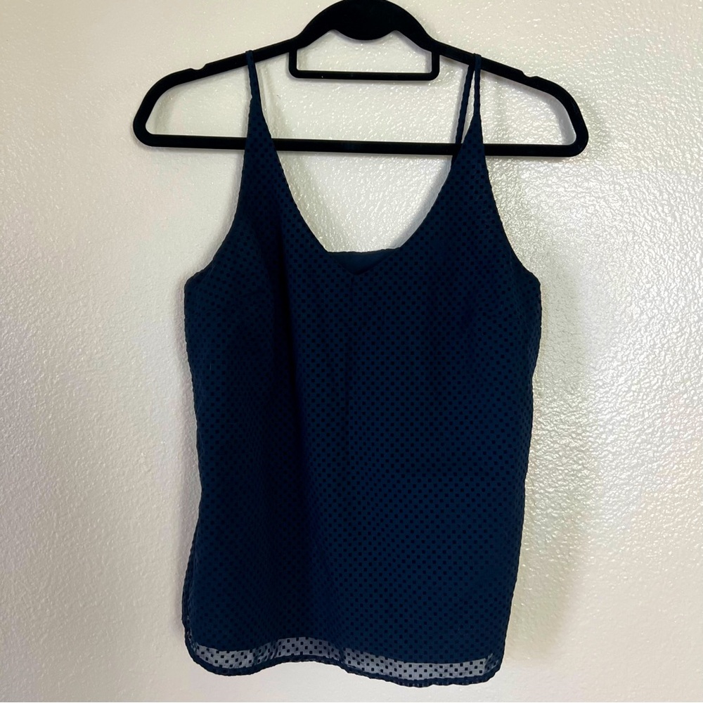 Banana Republic Lined V-neck Tank Top - Navy